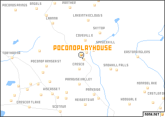 map of Pocono Playhouse