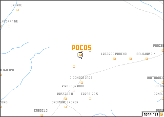 map of Poços