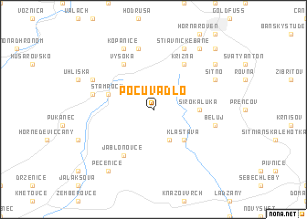 map of Počúvadlo