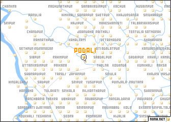 map of Podāli