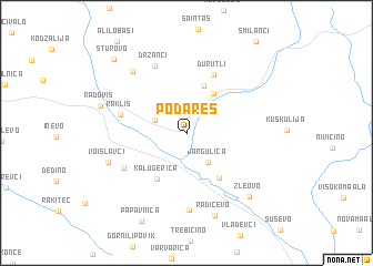 map of Podareš
