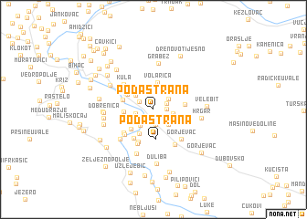 map of Podastrana