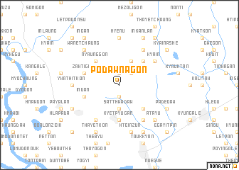 map of Podawnagon