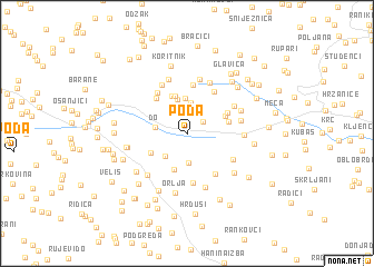 map of Poda