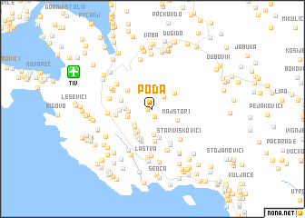 map of Poda