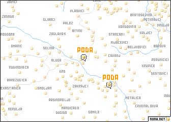 map of Poda