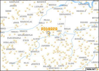 map of Podbara