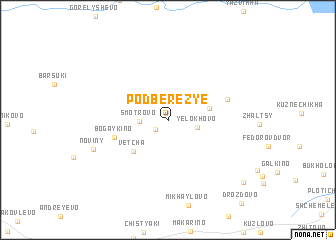 map of Podberez\