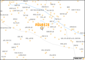 map of Podbeže