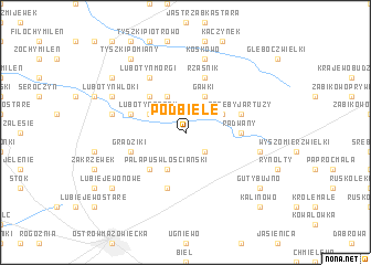 map of Podbiele
