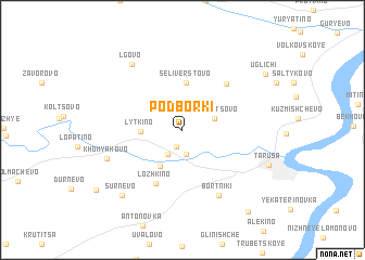 map of Podborki