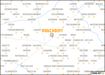 map of Podchoiny