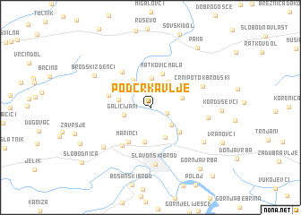 map of Podcrkavlje