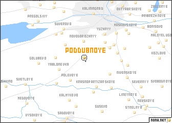 map of Poddubnoye