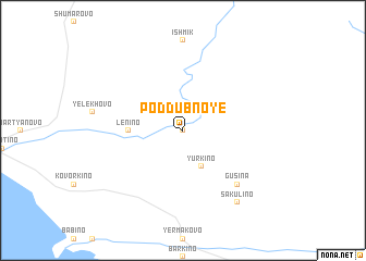 map of Poddubnoye