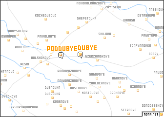 map of Poddub\