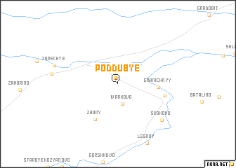 map of Poddub\