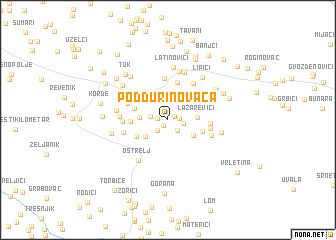 map of Podđurinovača