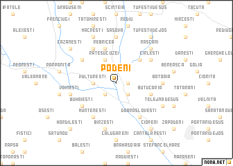 map of Podeni