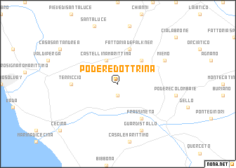 map of Podere Dottrina