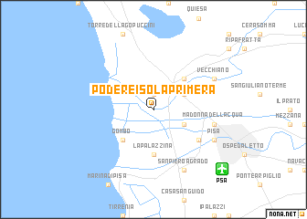 map of Podere Isola Primera