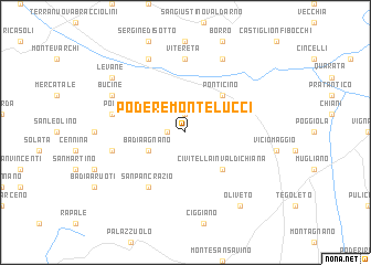 map of Podere Monte Lucci