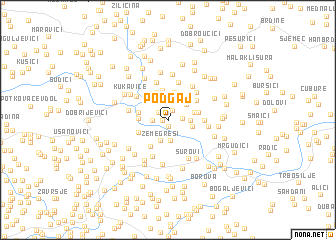 map of Podgaj