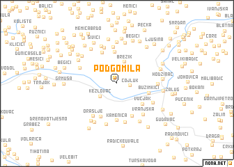 map of Podgomila