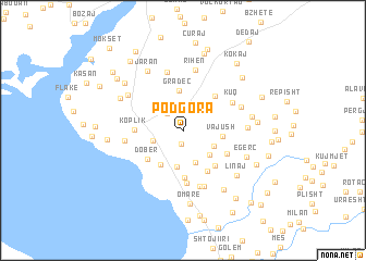 map of Podgora