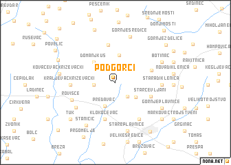 map of Podgorci