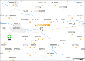 map of Podgoria