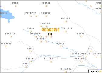map of Podgorie