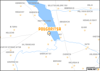 map of Podgoritsa