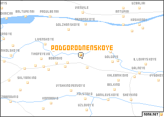 map of Podgorodnenskoye