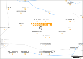 map of Podgorskoye