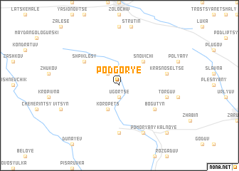 map of Podgorʼye