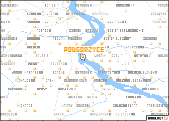 map of Podgórzyce