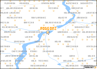 map of Podgórz