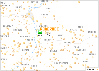 map of Podgrade