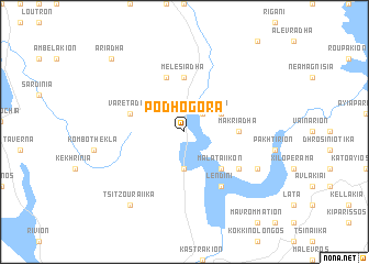 map of Podhogorá