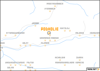 map of Podholie