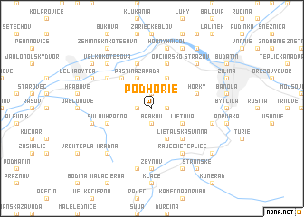 map of Podhorie