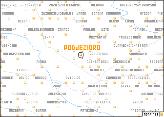 map of Podjezioro