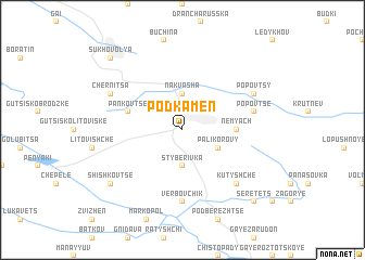 map of Podkamenʼ