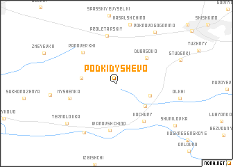 map of Podkidyshevo