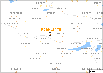 map of Podklin\