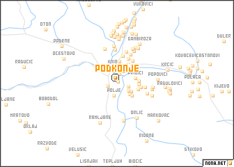 map of Podkonje