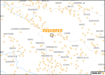 map of Podkoren