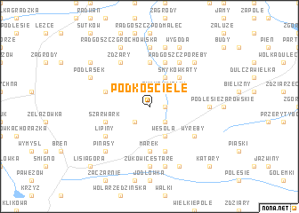 map of Podkościele