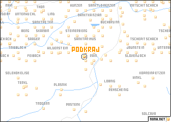 map of Podkraj